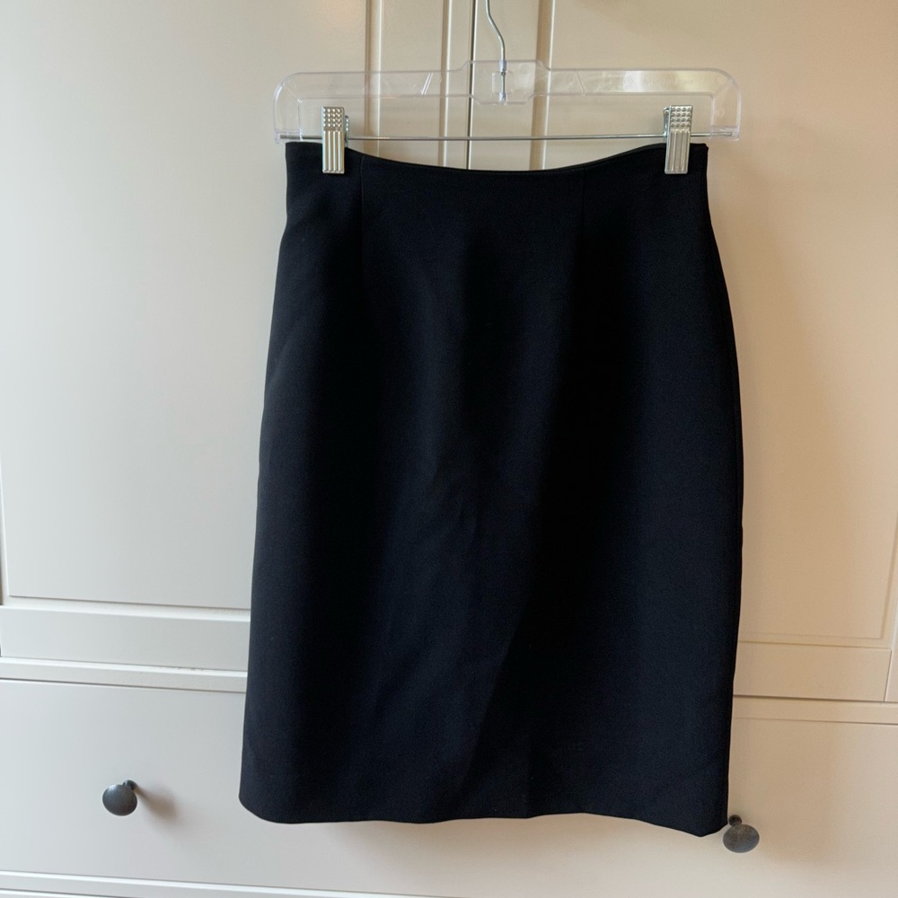 Vintage 90s Isabel Ardee Black Suit Pencil Skirt Sz 4
